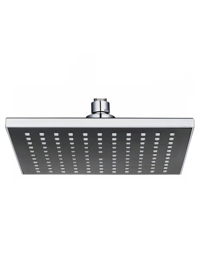 Luxury 8-Inch Square Rain Shower Head, 200x200mm Ultra-Slim Rainfall Showerhead, High-Shine Chrome Finish with Silicone Anti-Clog Nozzles, Modern Bathroom Upgrade - Image 1